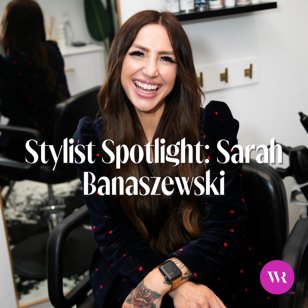Hair stylist Sarah Banaszewski in her salon